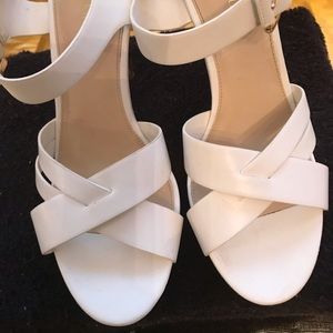 Kelly &Katie White Heel & Toe Shoe.